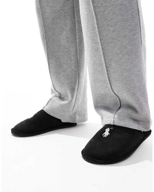 Polo Ralph Lauren Klarence Slipper With Icon Logo - Grey