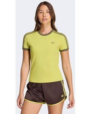 adidas Originals 3 Stripes Slim Tee - Green