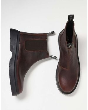 Walk London Callum Seam Chelsea Boots - Brown