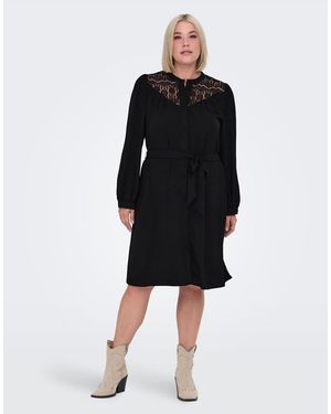 ONLY Vestido De Encaje De - Negro
