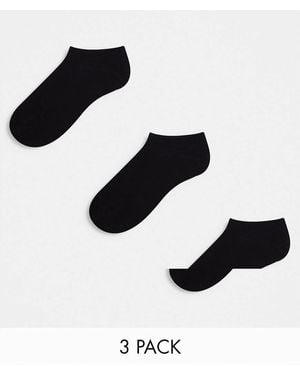 Weekday 3-pack Trainer Socks - Black