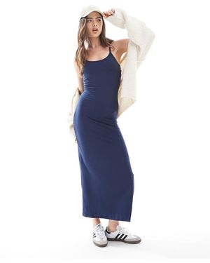 Superdry Athletic Essentials Jersey Maxi Cami Dress - Blue