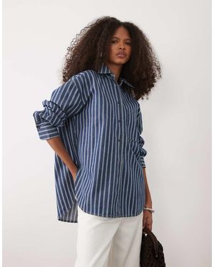 Mango 100% Cotton Shirt - Blue