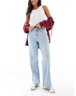 Hollister High Rise Curvy Dad Jeans - Blue