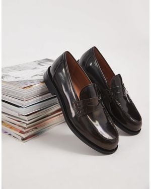 Vagabond Shoemakers Shoemakers linn leder-pennyloafer - Schwarz