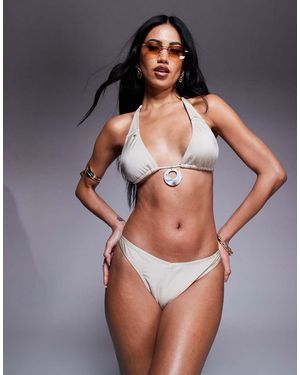 Candypants Slip Bikini Sgambati Crema - Bianco