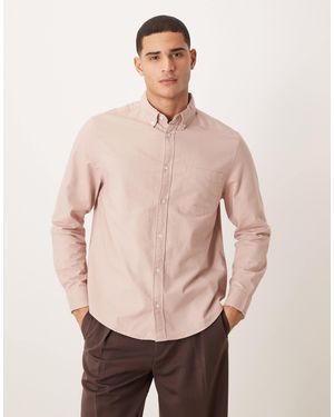 ASOS Regular Oxford Shirt - Natural