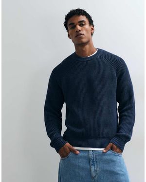 Abercrombie & Fitch Knitted Crew Neck Jumper - Blue