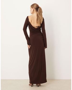 Pretty Lavish – maxikleid aus jersey - Braun
