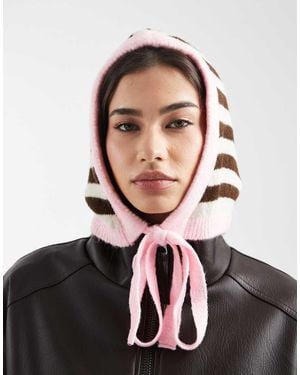 ASOS Capucha Marrón A De Punto De - Multicolor