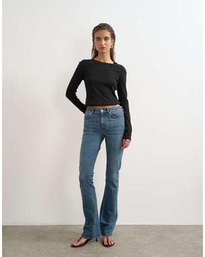 TOPSHOP 90's Bootcut Jeans Met Lage Taille - Blauw
