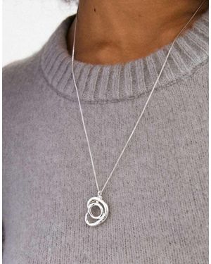 Pilgrim Collar Diego De -Plateado - Gris