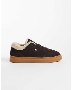 Tommy Hilfiger Carola Real Suede Cupsole Trainers - Brown