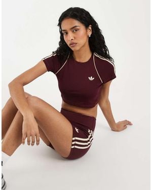 adidas Originals Adidas Originals Sport Cropped T-shirt - Red