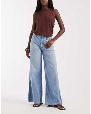 Wrangler Canyon Wide Leg Jeans - Blue