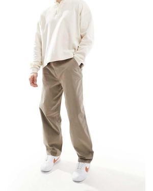 River Island Pantaloni Cargo Color Pietra Medio A Fondo Ampio - Neutro