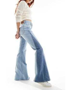 Lee Jeans Janet Flare Contrast Insert Jeans - Blue