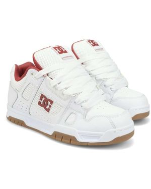 DC Shoes Stag Leather Trainers - White