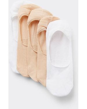 Tezenis 5 Pairs Of Cotton Shoe Liners - White