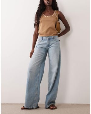 Mango Teen Barrel Jean - Blue