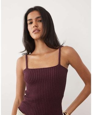 ASOS Boucle Knit Cami Top - Purple