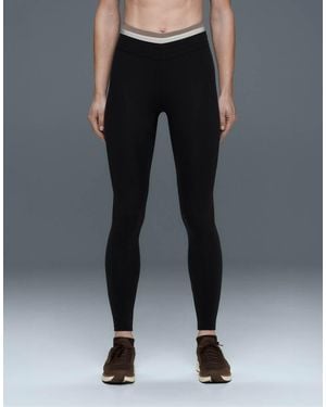 Oysho Comfortlux Ankle-Length High Rise Block Leggings - Black