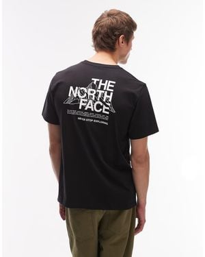 The North Face Mountain Sketch Backprint T-Shirt - Black
