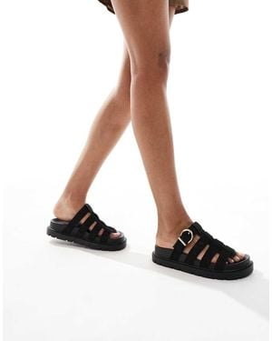 New Look Gladiator Chunky Mule - Black