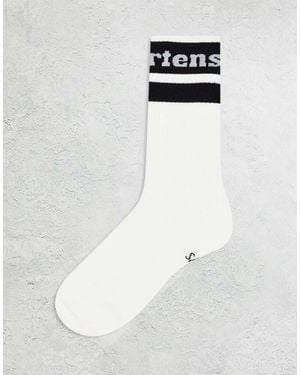 Dr. Martens Unisex Athletic Logo Socks - White