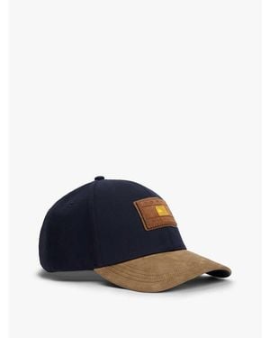 Tommy Hilfiger Hilfiger Flag Suede Brim Baseball Cap - Blue