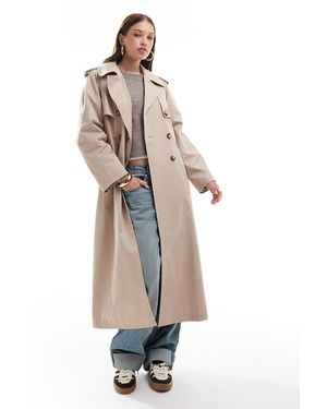 Miss Selfridge Traditional Oversized Trench Coat - White