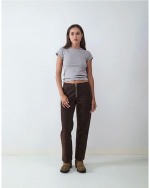Balmohk Pantalones Marrón Crema De - Blanco