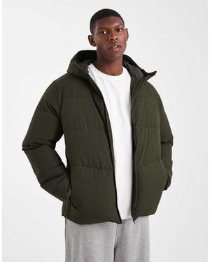 Jack & Jones Hooded Puffer Jacket - Green