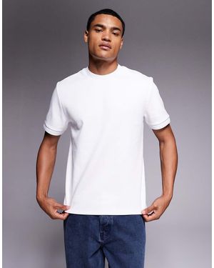 River Island Slim Fit Scuba T-shirt - White