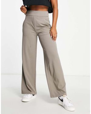 Jdy Wide Leg Tailored Trousers - Grey