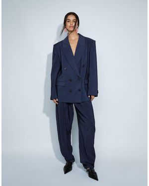 ASOS Tailored Tapered Soft Suit Trouser - Blue
