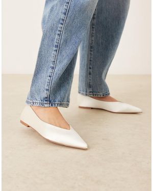 ASOS Ludo Pointed Ballet Flats - Blue
