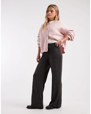 Only Petite Pantalon en maille légère - foncé - Gris