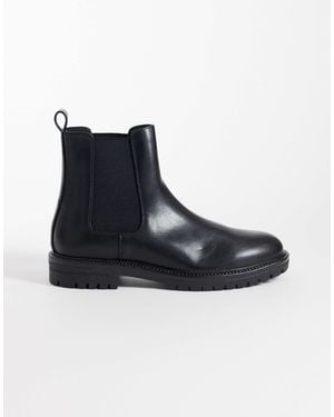 ASOS Chelsea Boots With Cleated Sole - Black