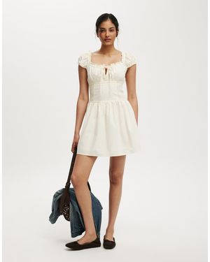 Cotton On Charlotte Mini Dress - Natural