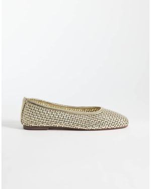 SIMMI Simmi London Islode Woven Ballet Flats - Natural