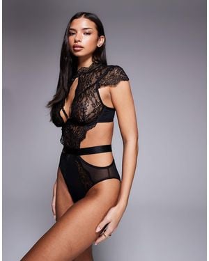 Ann Summers Zalia Bodysuit - Grey