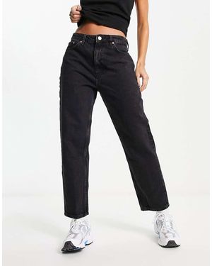Mango Mom Jeans Neri - Blu