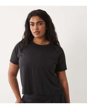 4505 Curve Nylon Performance Mesh Quick Dry Running T-Shirt - Black