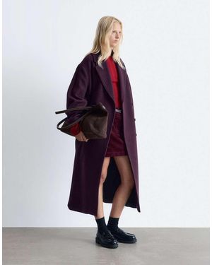 & Other Stories Belted Wool Coat - Red