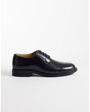 Mango – klassische schuhe im budapester stil aus 100% leder - Blau
