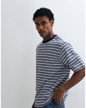 ARKET Camiseta Extragrande De Bouclé Texturizado De Algodón En Azul Brillante