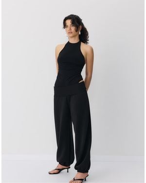 Stradivarius Halterneck Bodysuit - Blue