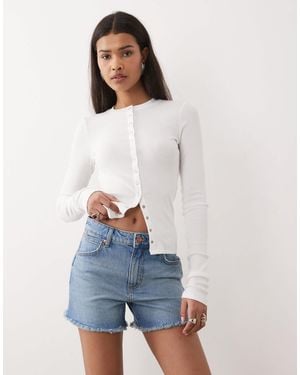 Wrangler – kurze jeansshorts - Blau