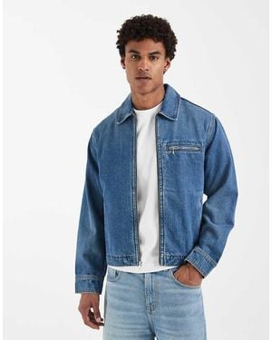Levi's Garage Denim Zip Through Jacket - Blue